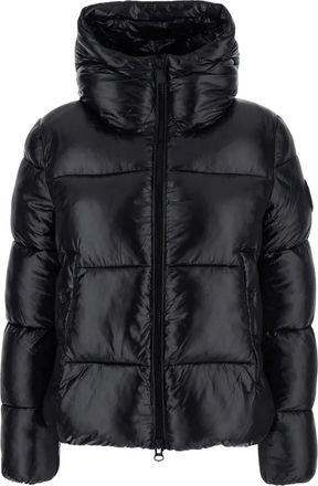 Save The Duck Piumino trapuntato con cappuccio - Nero