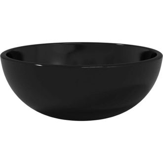 vidaXL Lavabo De Vidrio Templado Negro 30x12 Cm Vidaxl