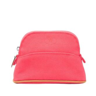 Herm&egrave;s Pre-owned Mini Bags, female, Pink, Size: ONE SIZE Pre-owned Canvas Pouch