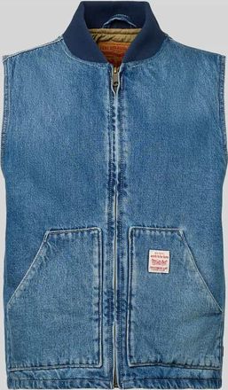 Levi's Regular Fit Weste in Denim-Optik Modell Sansome in Jeansblau, Gr&ouml;&szlig;e XL