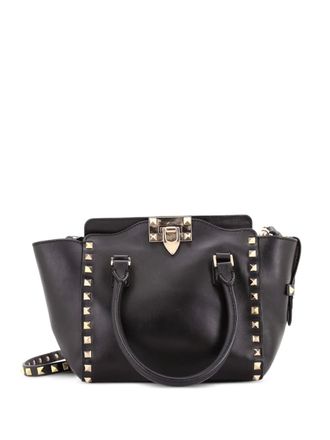 Valentino Garavani Rockstud Tote Rigid Leather Mini satchel - women - Calf Leather - One Size - Black