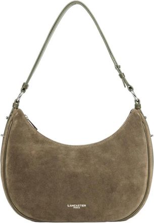 Lancaster Sac besace Zipp&eacute; L Su&egrave;de IT - Dames - Schoudertassen - Groen - ONE Size - Su&egrave;de - Tassen
