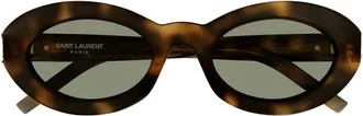 Saint Laurent Sunglasses, female, Brown, Size: 52 MM SL M136 002 Narrow Oval Frame