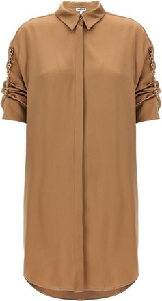 Loewe Beige Chain chemisier dress