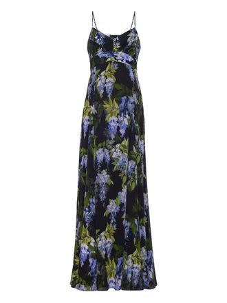 Cara Cara Kensington floral-print cut-out dress - women - Cotton/Silk/Viscose - 0 - Black