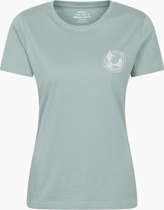 Mountain Warehouse Womens Mountain Warehouse Womens/Ladies London Short-Sleeved T-Shirt - Green - Size: 18