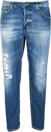 Dondup Heren, Jeans, Blauw, Maat: W35 Katoen