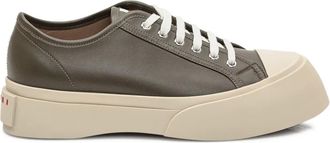 Marni Sneakers in pelle con suola rialzata - 00V58|MARRONE
