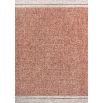 Jonathan Y Designs Alda Modern Minimalist Mingled Solid Indoor/Outdoor Area Rug in Salmon/cream at Nordstrom, Size 5Ft 0In X 8Ft 0In
