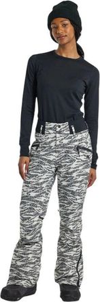 Burton Mens Burton Marcy Ski Pants White Zebra Camo Rise High Waterproof JAX855