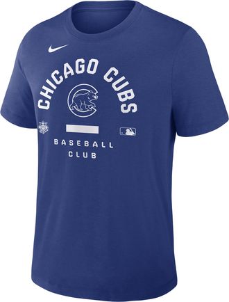 Nike Chicago Cubs Authentic Collection Early Work Nike Mens Dri-FIT MLB T-Shirt in Blue | 034J4EWEJ-HXK