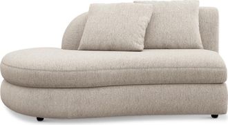 Castlery Fable Left Chaise Customized, Performance Classic Twill, Light Grey, Spill Resistant, Ultra Deep Seats for Castlery Chairs
