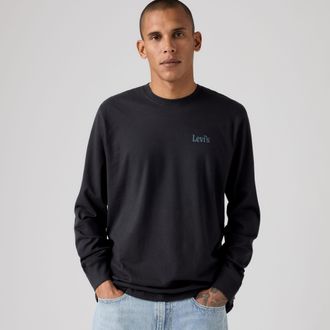 Levi's Relaxed Long Sleeve Graphic Tee - Mens - 2XL - Black