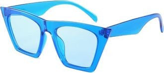 Generic Trendy Mens And Womens Sunglasses Outdoor Commuter Vacation Sun Glasses(Blue)