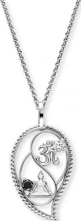 Engelsrufer Womens ERN-YIYADROP-ZI Ladies Yin Yang Necklace Silver Sterling - One Size