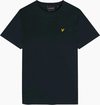 Lyle & Scott Mens Lyle & Scott Plain T-Shirt Dark Navy - Black - Size: 42