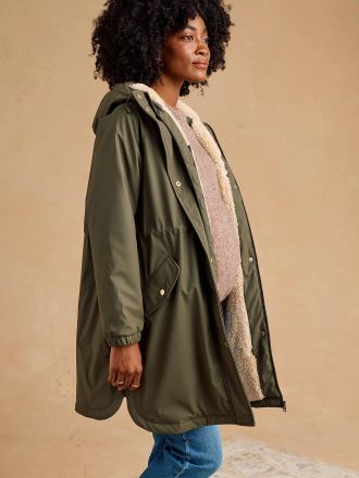 Envie de Fraise Umstands-Regenjacke mit Baby-Einsatz khaki