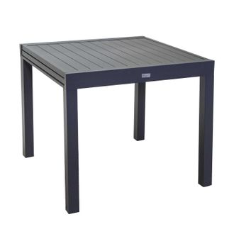 Vacchetti Mesa Extensible Antracita 90/180x90 Cm H 73 Cm En Aluminio Mod. Sullivan
