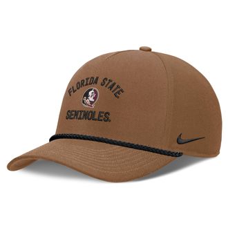 Nike Florida State Military Appreciation Rise Nike Mens Dri-FIT College A-Frame Adjustable Hat in Brown | NC962EAFTN-7AL