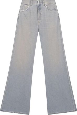 Dondup Light Grey Wide Leg Jeans