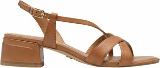 Tamaris Sandalen in leer met brede hak