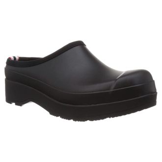 Hunter Original Play Clog Rubber Mens Slip On Shoes - Black - Size:UK 11