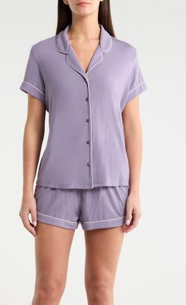 Nordstrom Moonlight Eco Short Pajamas in Purple Sage at Nordstrom, Size X-Small