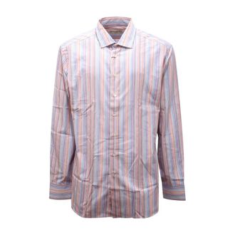 Etro Multicolor Gestreept Regular Shirt - Heren - Casual Overhemden - Veelkleurig - 2XL - Overhemden