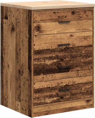 vidaXL Vidaxl - Armario garaje madera vieja 60x51x85 cm Madera maciza de pino