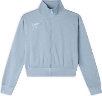 Freddy Felpa cropped con zip e collo alto in french terry