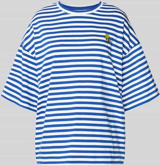 Essentiel Oversized T-Shirt aus reiner Baumwolle Modell JARINERO STRIPED in Offwhite, Gr&ouml;&szlig;e XS