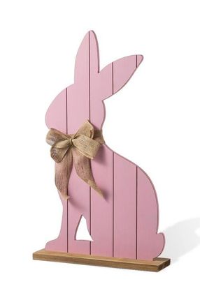 Glitzhome Easter Wooden Pink Bunny Porch Decor at Nordstrom, Size Medium