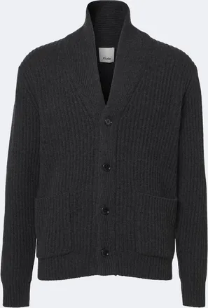Allude C&aacute;rdigan acanalado de lana y cachemir