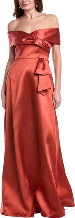 Rene Ruiz Off-The-Shoulder A-Line Gown