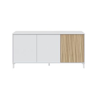 HOGAR 24 Aparador de 3 puertas blanco artik y natur