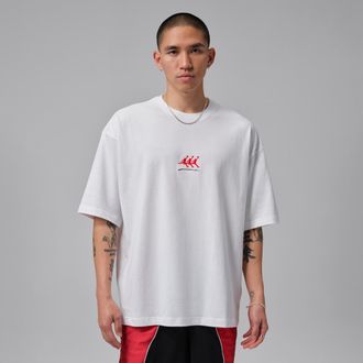 Nike Jordan Mens Jordan Flight Oversized Graphic T-Shirt in White | IF3133-100