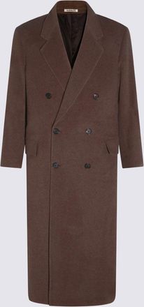 Auralee Coats Top Brown-Uomo