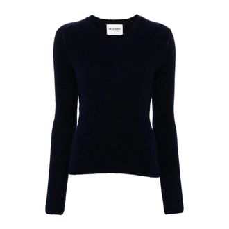 Isabel Marant Trui met ronde hals - Dames - Truien - Zwart - Maat: XS Katoen