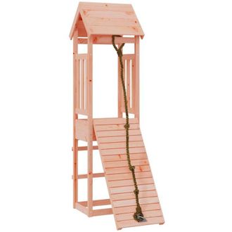 vidaXL Casita Infantil Con Pared De Escalada Madera Abeto Douglas Vidaxl