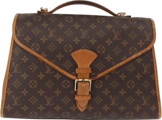 Louis Vuitton Beverly Briefcase Monogram Canvas Brown Canvas Briefcase Bag (Pre-Owned)