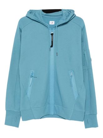 C.P. Company zip-up hoodie - men - Cotton - 3XL - Blue