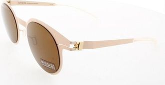 Mykita NO1 SUN-MARLENE-SAFRANE Brown Round Unisex Sunglasses NO1 SUN-MARLENE 139 51