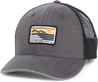 Quiksilver Infinity Logo Patch Trucker Hat in Iron Gate at Nordstrom Rack