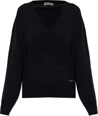 Zadig&Voltaire Wool sweater Soulu - Dames - V-hals truien - Zwart - L - Wol - Truien & Vesten