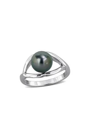 Delmar Cultured Tahitian Pearl Ring in Black at Nordstrom Rack, Size 7