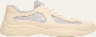 Prada Mens Americas Cup Rubber Trainer Sneakers