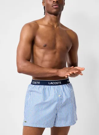 Lacoste Mens Blue hue poplin boxer Cotton