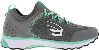 Spira Womens Phoenix Running Shoes - Medium Width In Charcoal/mint/white