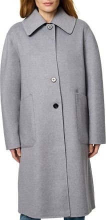 Bernardo Long Wool-Blend Coat