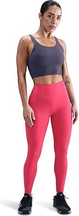Nike High-Waisted 7/8 Leggings with Pockets Womens Workout Rush Pink : LG (US 12-14), Polyester/Spandex
